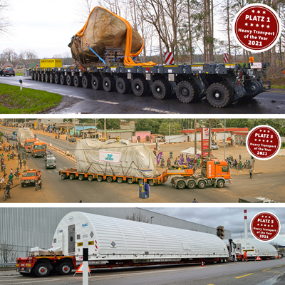 Defending the title at the "Heavy Transport of the Year" Award